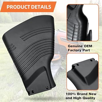 Replacementparts 54 Grass Deflector Shield 187257/532187257 187257x428 fit for Husqvarna 2354GXLS 2754GLS Lawn Mower Efficient Grass Discharge and Enhanced Lawn Care 187257 Poulan AYP-(Black)