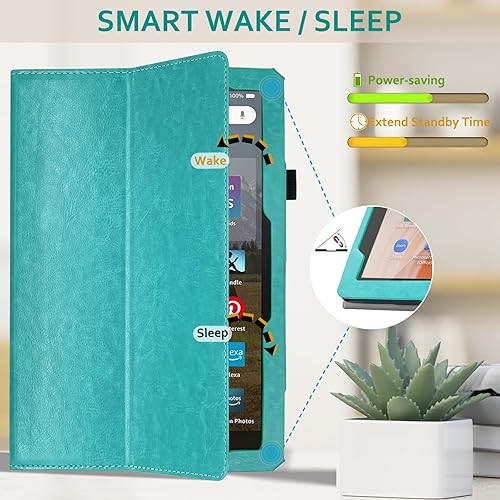 Miniatura 5 de RSAquar Funda para tablet compatible con Tienda Fire HD 10, 13 generación (2023) y 11 (2021) de 10.1 pulgadas con función de encendido automático,