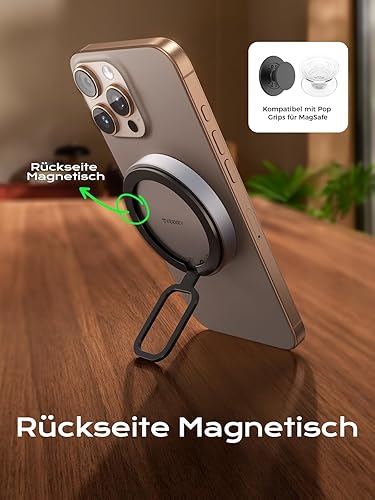 Miniatura 9 de THREEKEY Qi2 MagSafe - Cargador magnético para iPhone 171615141312 Series y Galaxy S25 Ultra, cargador inalámbrico Qi2 imanes de doble cara,