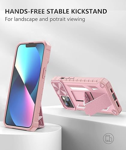 Miniatura 10 de SOiOS Funda para iPhone 13 Mini y 12 Mini con soporte integrado y protector de pantalla, cuerpo completo, resistente, resistente, grado militar, a