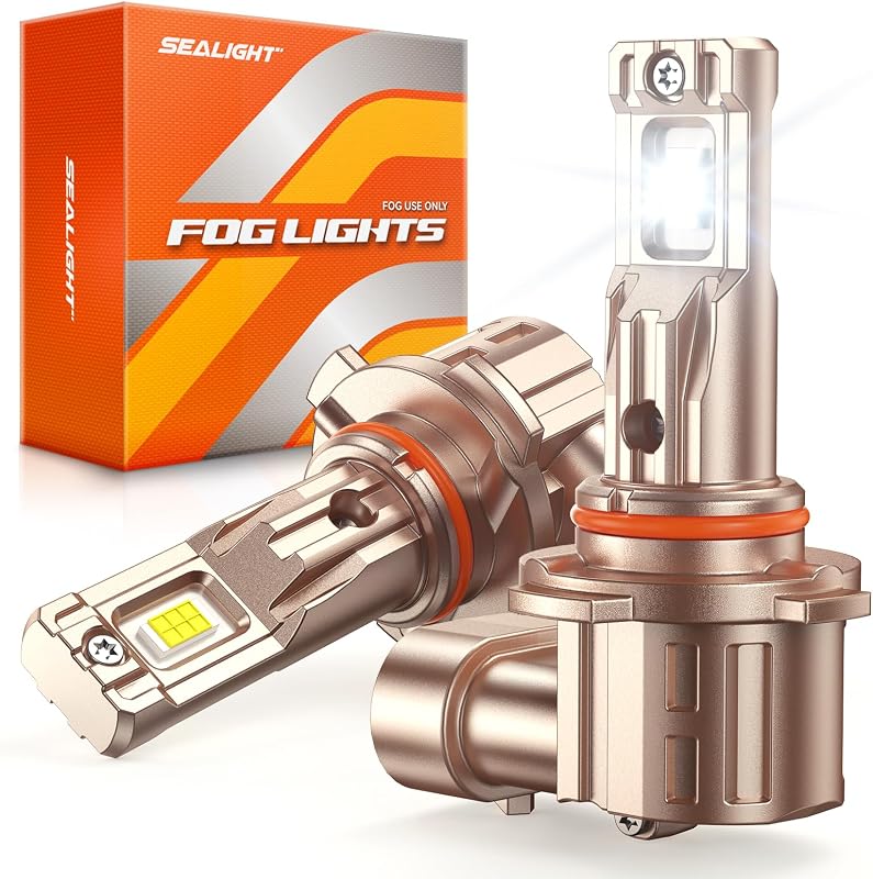 Lâmpadas LED para farol de neblina SEALIGHT H10/9140/9145, 6500 K branco – Par com 2 unidades