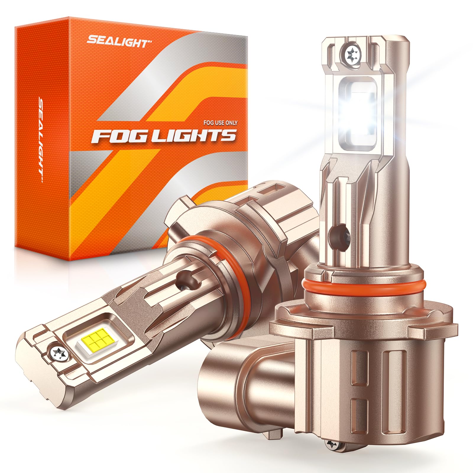SEALIGHT H10/9140/9145 LED Fog Light Bulbs, 18000LM 6500K White-2 Pack