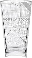 Vista 29 de ALBUQUERQUE NEW MEXICO Engraved City Street Map Beer Pint Glass Perfect Drinking Gift Idea & Unique Decor!