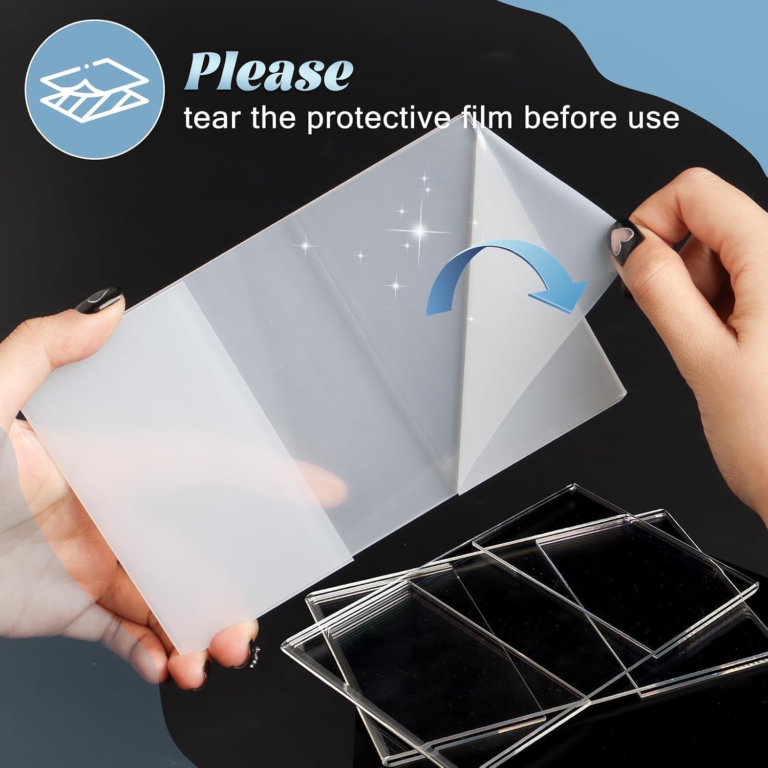 4 x 6 Magnetic Picture Frames for Refrigerator 8 Pack Clear Magnetic Acrylic Frames Magnetic Photo Holders for Fridge,Whiteboard, Office, Locker, Photo Board