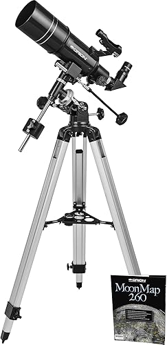 Miniatura 1 de Orion Observer 80ST - Telescopio refractor ecuatorial de 3.150 in para adultos, astronomía, telescopio compacto para principiantes para ver la luna