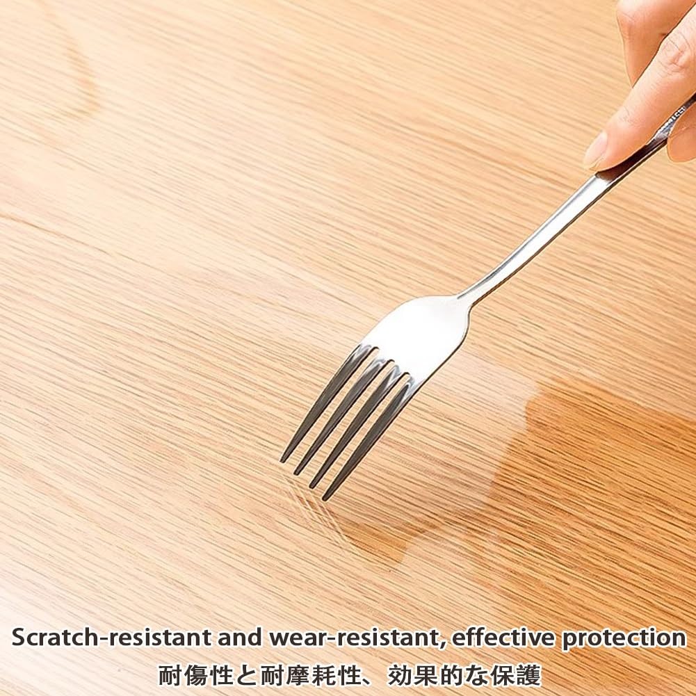 Rotonda PVC Tappetino Protettivo per Soggiorno Smerigliat Tappetino Sedia Antiscivolo per Ufficio Trasparente Tappeto per Pavimenti Spessore 1mm Duri Impermeabile Riutilizzabile Salvapavimento(Frosted
