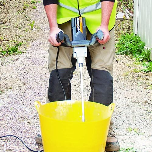 Miniatura 4 de Evolution Mezclador de paletas de velocidad variable (también conocido como mezclador de cemento, mezclador de hormigón, taladro de mezcla,