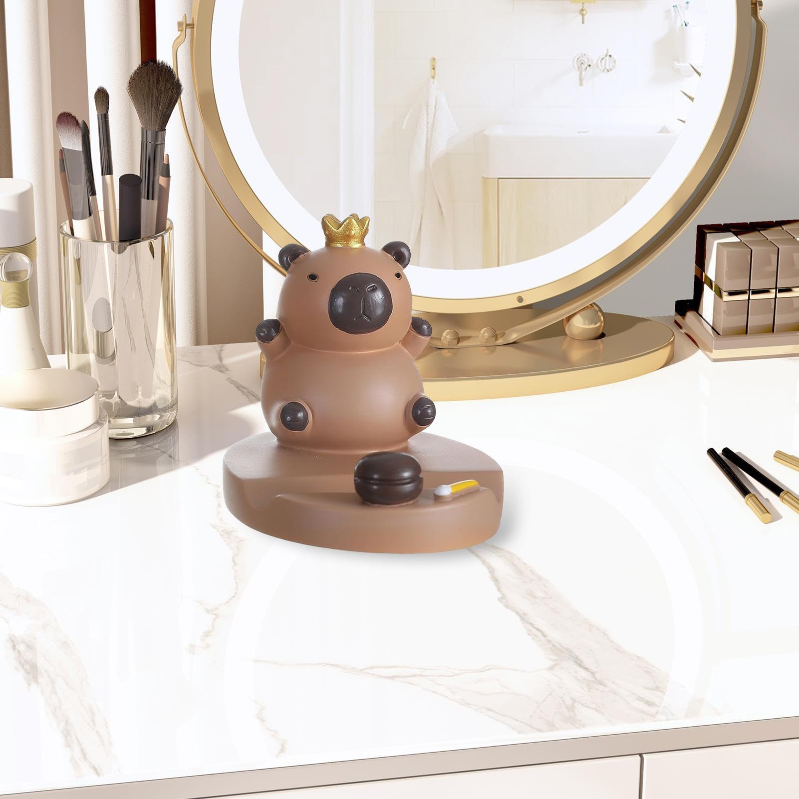 Support De Téléphone En Forme De Capybara, Jolie Décoration