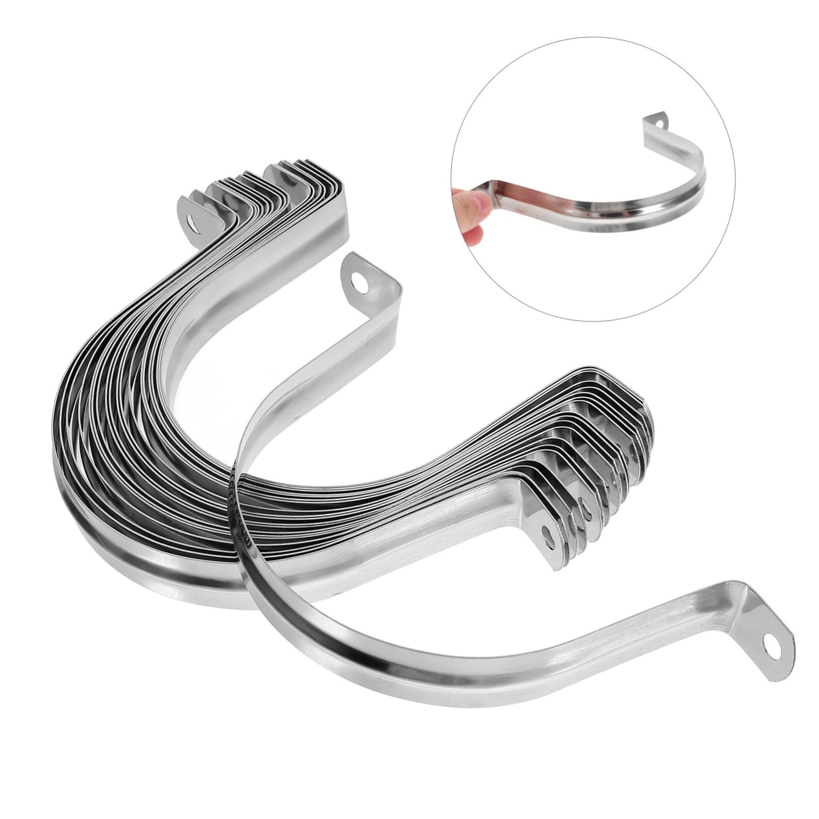 Alipis Morsetto per Tubo in Acciaio Inox 100 Pezzi, Fissaggio Sicuro per Tubo e Flessibile, Facile Installazione per Uso Industriale e Domestico