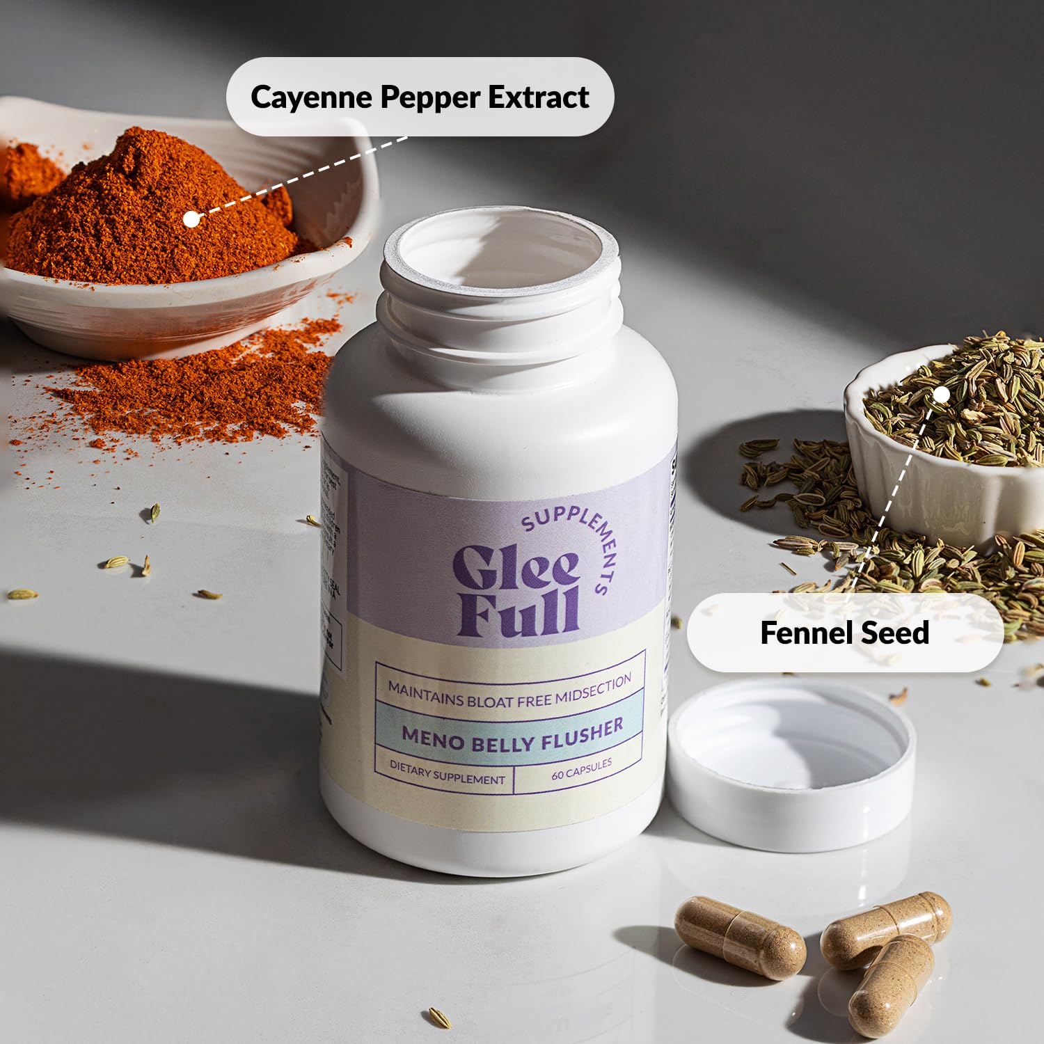 GleeFull Meno Belly Flusher - Menopause Supplements for Women - Hormone Balance for Weight Loss - Supports Digestion to Maintain Healthy Metabolism — Amazon image 4