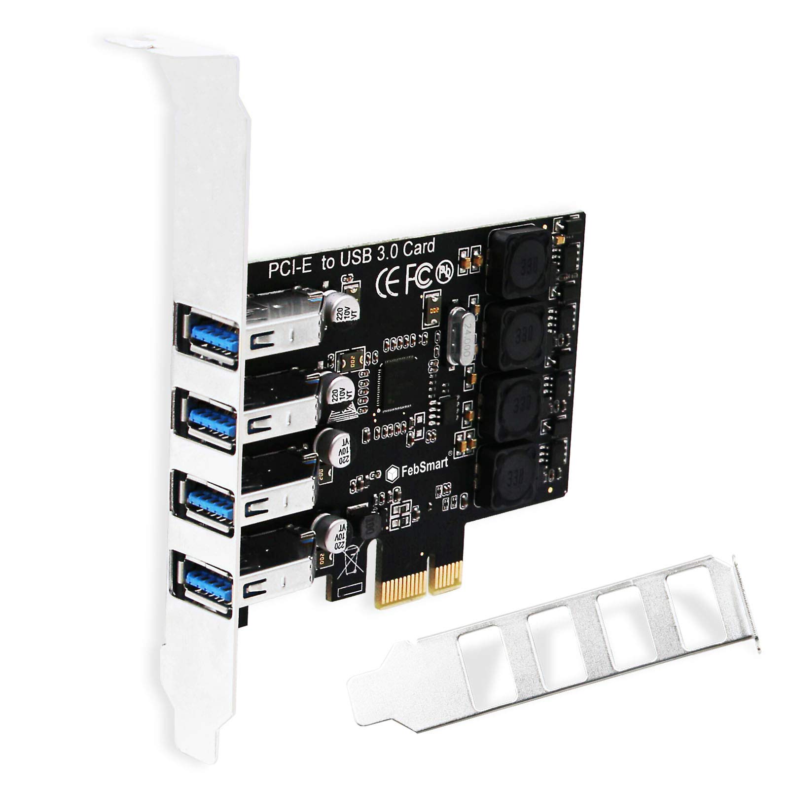 Buy FebSmart PCIE USB 3.0 Card 4 Ports Super Fast 5Gbps Data Rate for
