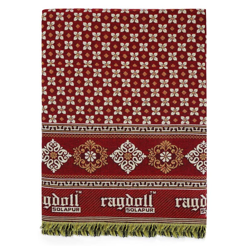 ragdoll® Cotton Solapur Chaddar Single Bed Size Bed 300 TC Red Color Pack of 1 (Size- 60X90 Inch/5X7.5 Feet) (B0BGF888C5) Amazon Price History, Amazon Price Tracker