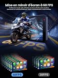 CHIGEE AIO-5 EVO Motorcycle Smart Riding System, Wireless CarPlay & Android Auto, Dual 1080P Front & Rear Dash Cam, Blind Spot Detection (BSD), 5" Waterproof Display, Parking Mode - 5