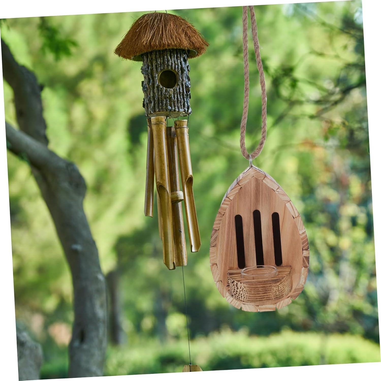 BESPORTBLE Wooden Butterfly House with Feeder Outdoor Hanging Habitat for Garden Decoration Butterfly Shelter with Nesting Box Sturdy Insect Home for Patio and Yard