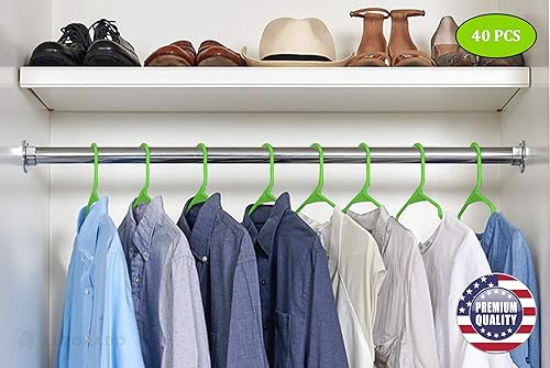 Miniatura 6 de Eldorado - Ganchos para ropa de adulto, de plástico, ideal para uso diario estándar, gancho para ropa como camisas, blusas, camisetas, vestidos,