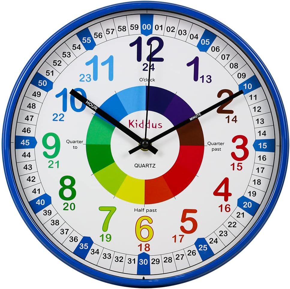 Montre éducative Pour Enfant - Cadran Avec Chiffres - Cuir Noir - Quartz - Occasion