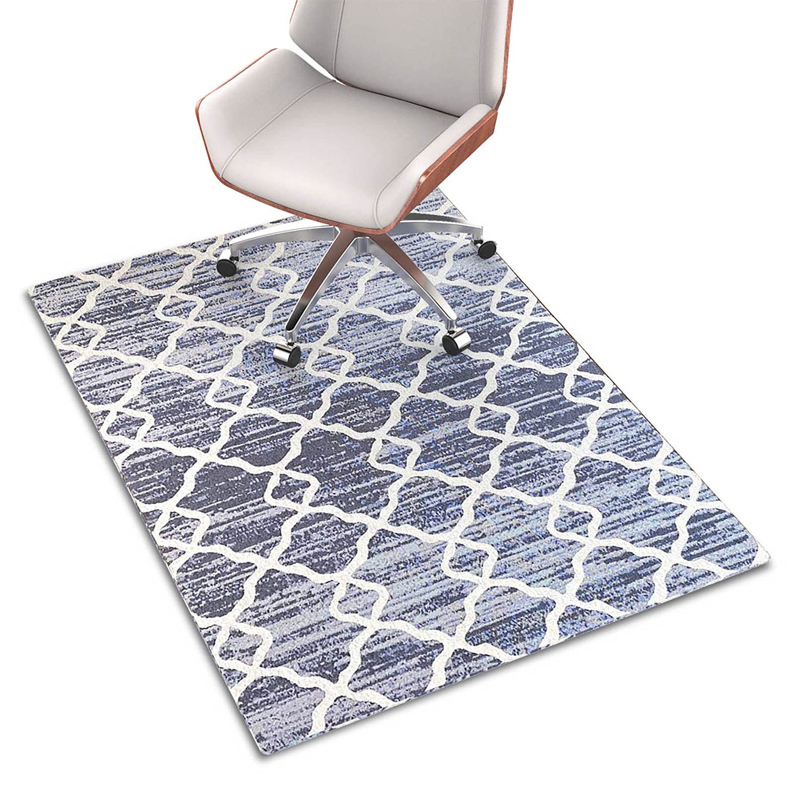 Luxus Bürostuhl Unterlage - Bodenschutzmatte für Teppich- bodenschutzmatte bürostuhl, 120x90cm Stuhlmatte für Home Office, schützt Hartholzbö, Santiago