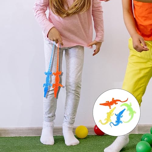 Miniatura 7 de TOYANDONA Juguete elástico de cocodrilo, 24 piezas de cocodrilo elástico pegajoso, juguetes adhesivos elásticos para niños, regalos de fiesta