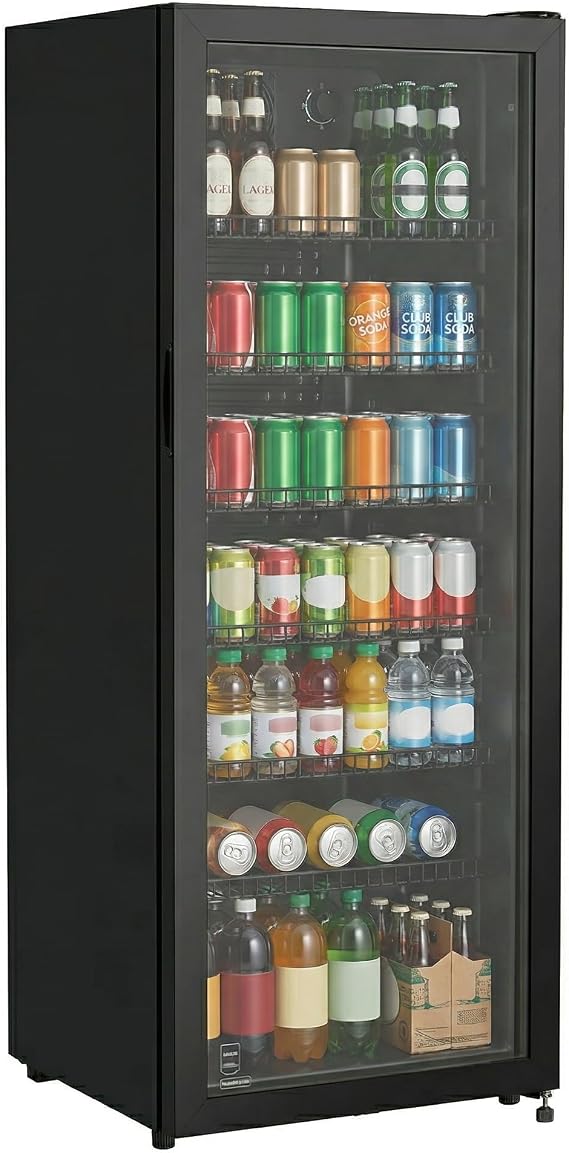 METRO Professional GSC4240B Drinks Refrigerator 237 L 110 W 6 Adjustable Shelves LED Interior Lighting Black [Energy Class C]