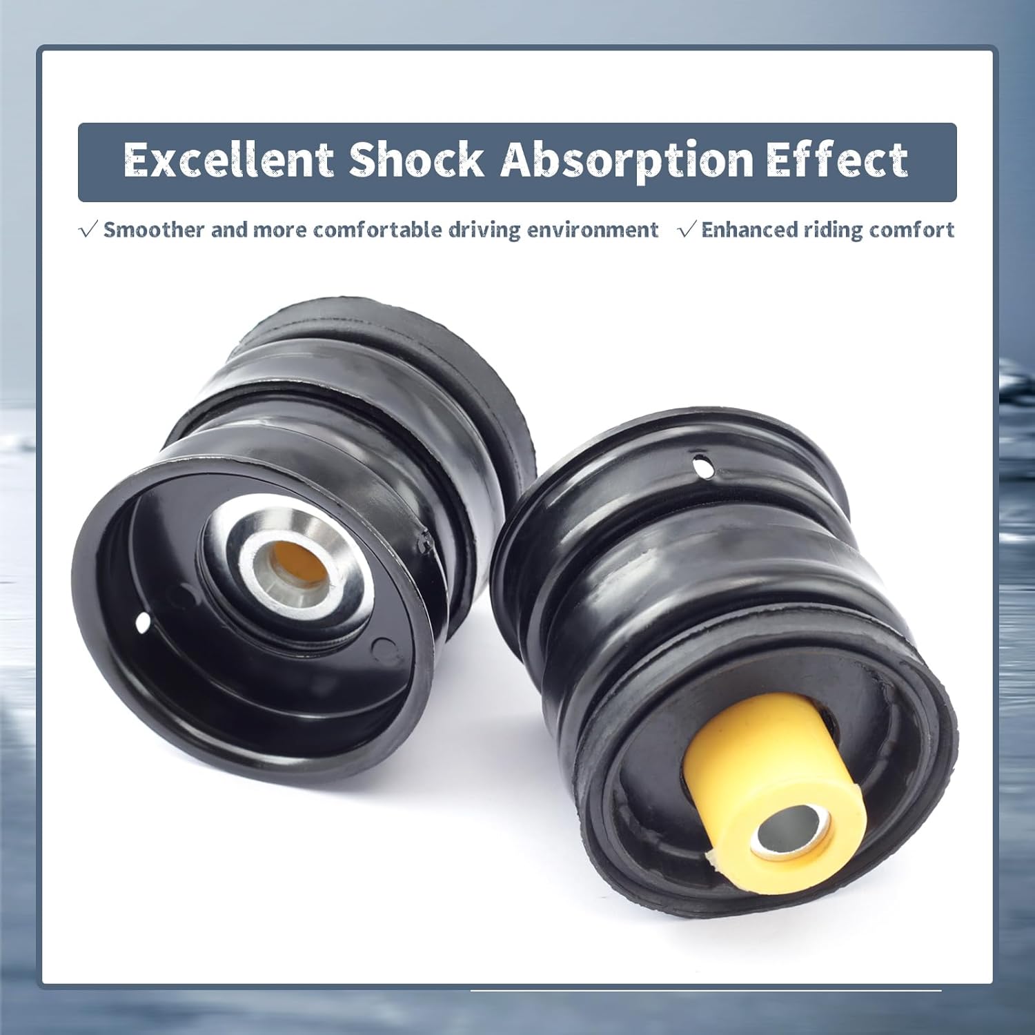 52670-T5A-J01 Car Rear Mounting Damper Replacement for Honda Fit for Jazz GK for City GM6 2015-2021, 2 Set Rear Shock Absorber