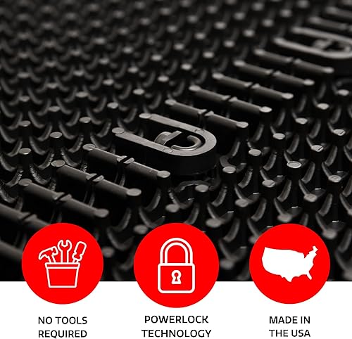 Vista 22 de Big Floors 3X3DKOAKFLOOR Kit de pista de baile modular de plástico ligero entrelazado (3 x 3 pies), roble oscuro, 21 piezas