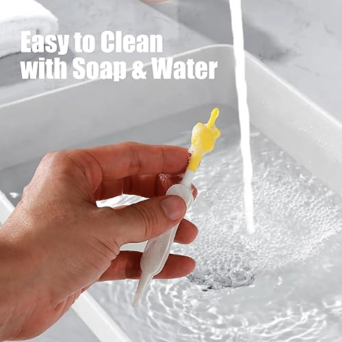 Miniatura 2 de Paquete de 2 removedores de mocos para bebés, moco nasal 3 en 1 y recogedor de cera para recién nacidos y niños pequeños, fácil de usar y limpiar,