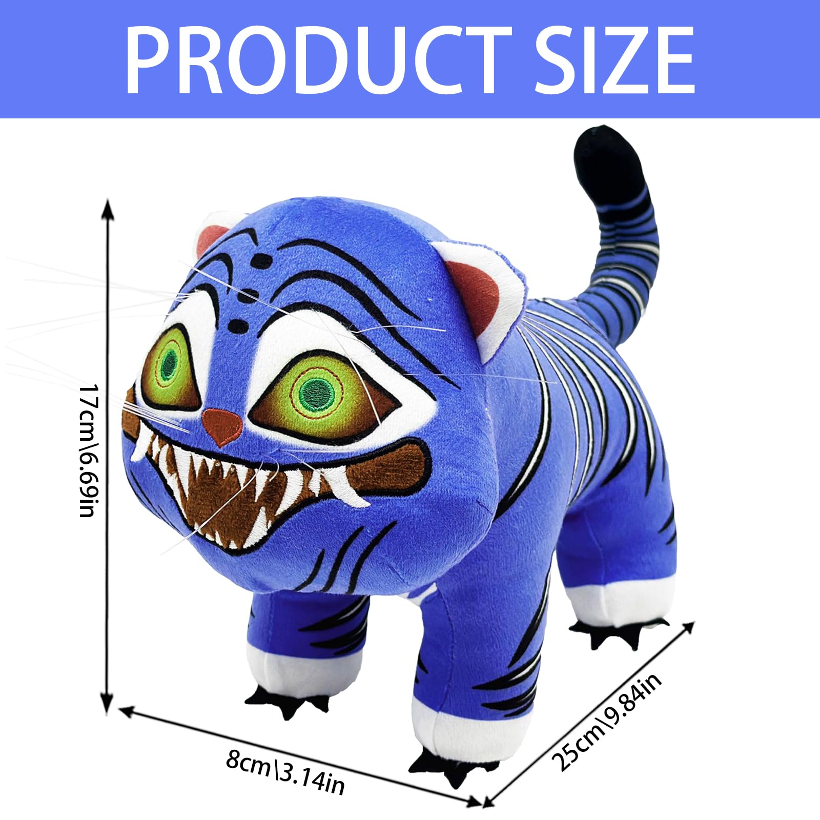 Demon Hunter Tiger Plüschtier | Niedliche Tierfigur | Weicher Plüsch | Perfekt Als Geschenk