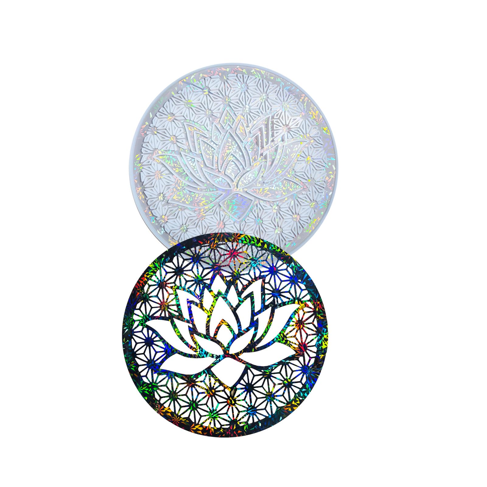 Stampo multiuso in silicone epossidico a forma di loto, facile rilascio, vassoio portatile per creazioni artistiche