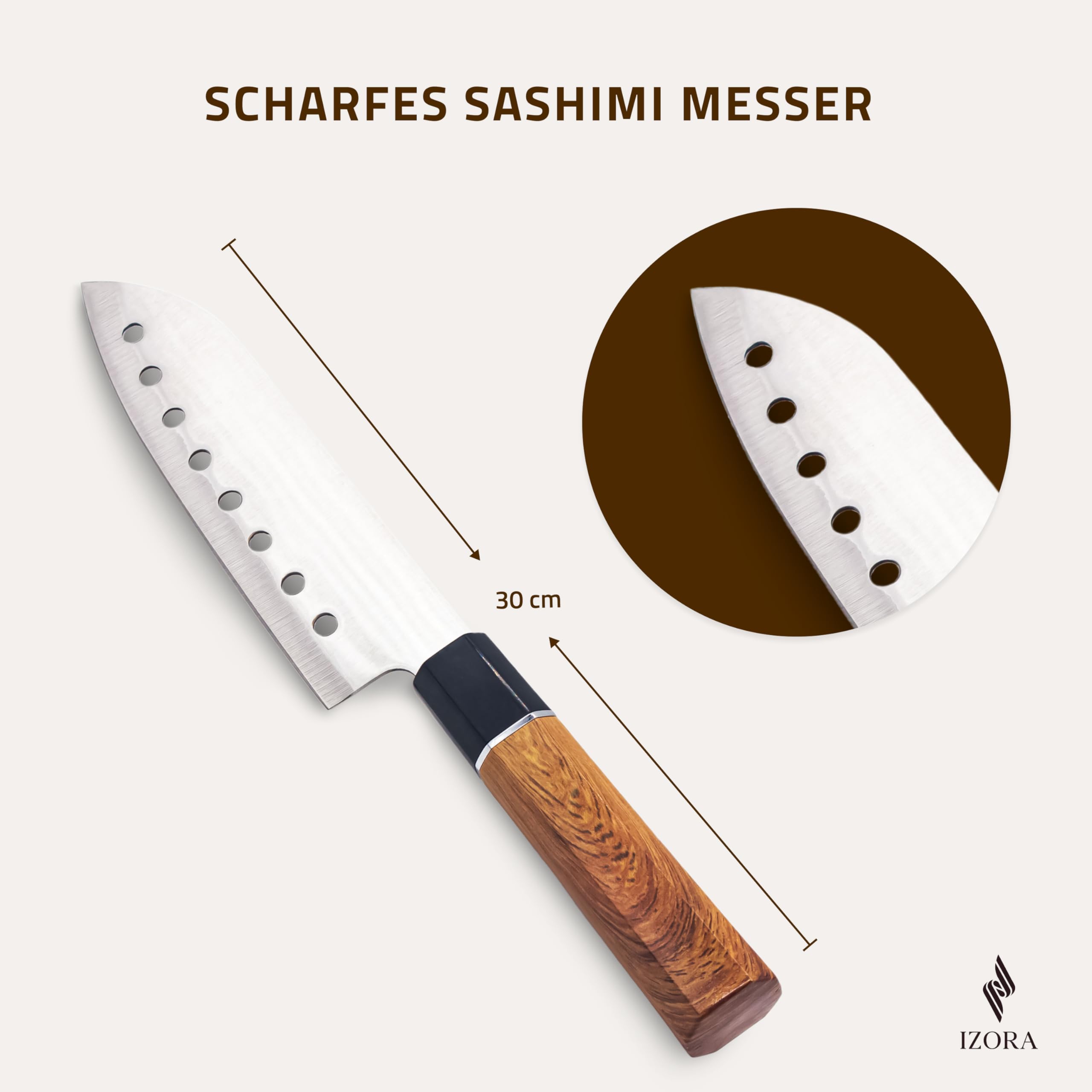Izora Sushi Maker Set mit Anfänger-Guide inkl. ausführlicher Anleitung, einfache Rezeptvorschläge - Sushi Set zum selber machen mit stilvoller Geschenkbox, praktischem Stoffbeutel