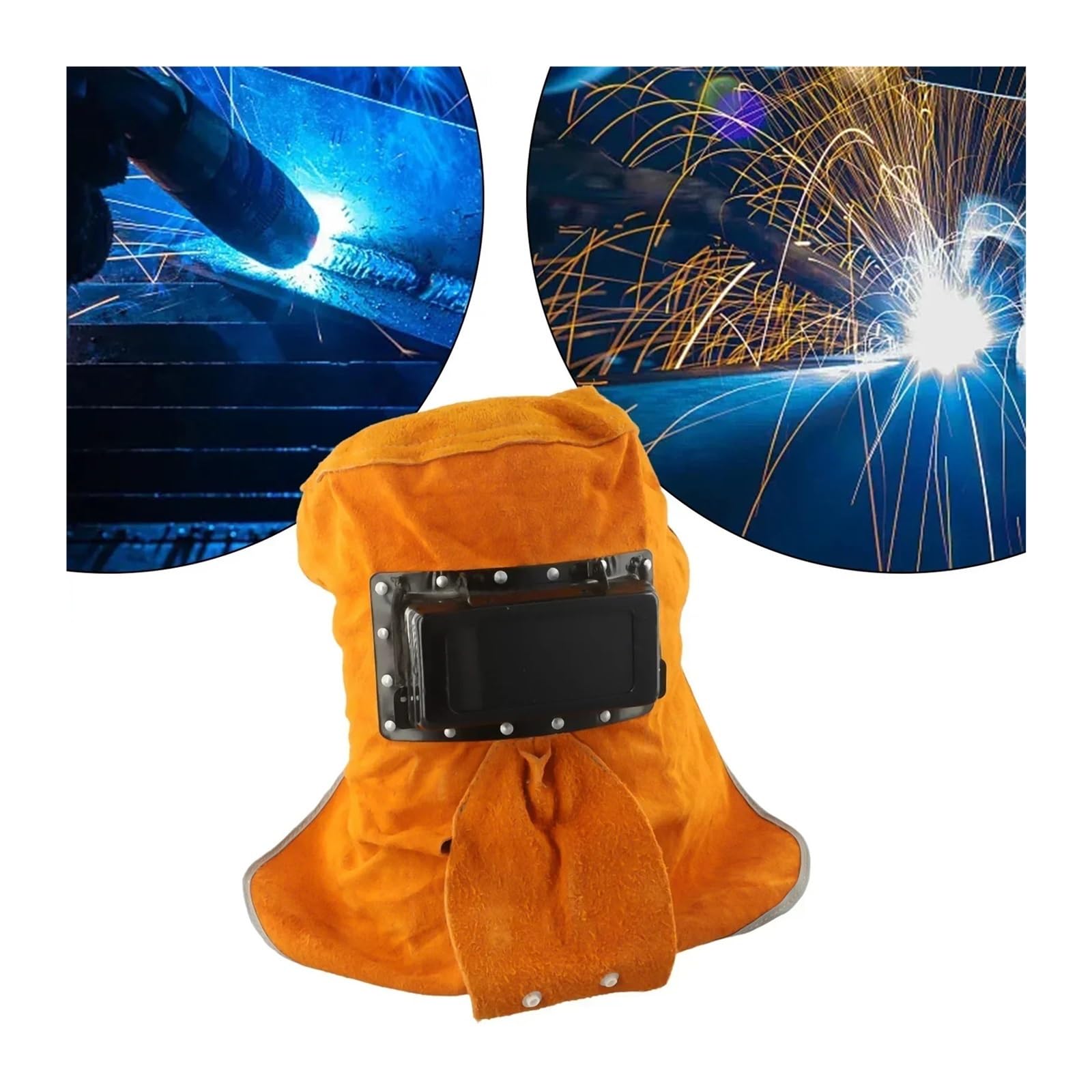 Solar Auto Dimmen Filter Objektiv Schweißer Leder Abdeckung Schweiß Helm Maske Spritzwassergeschützt for Augen Nase Schutz Schweißen Zubehör(A)