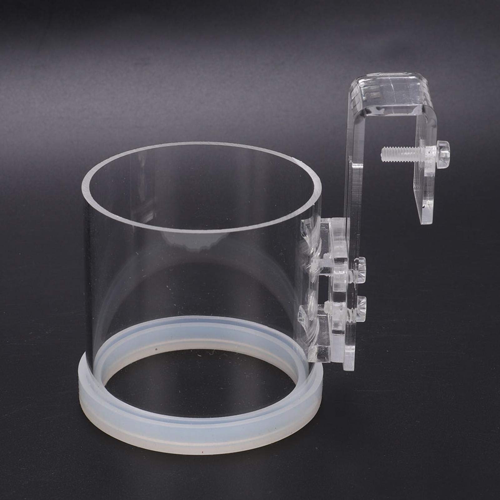 Liccx Fish Acrylic Cup, Fish Feeding Floating Fish Feeding Cup Automatic Fish Feeder Fish Tank Feeder With Anti-Collision Strip For Fish Tank Pond Aquarium - 8 X 8 X 7 Cm (B095CVT98L) Amazon Price History, Amazon Price Tracker