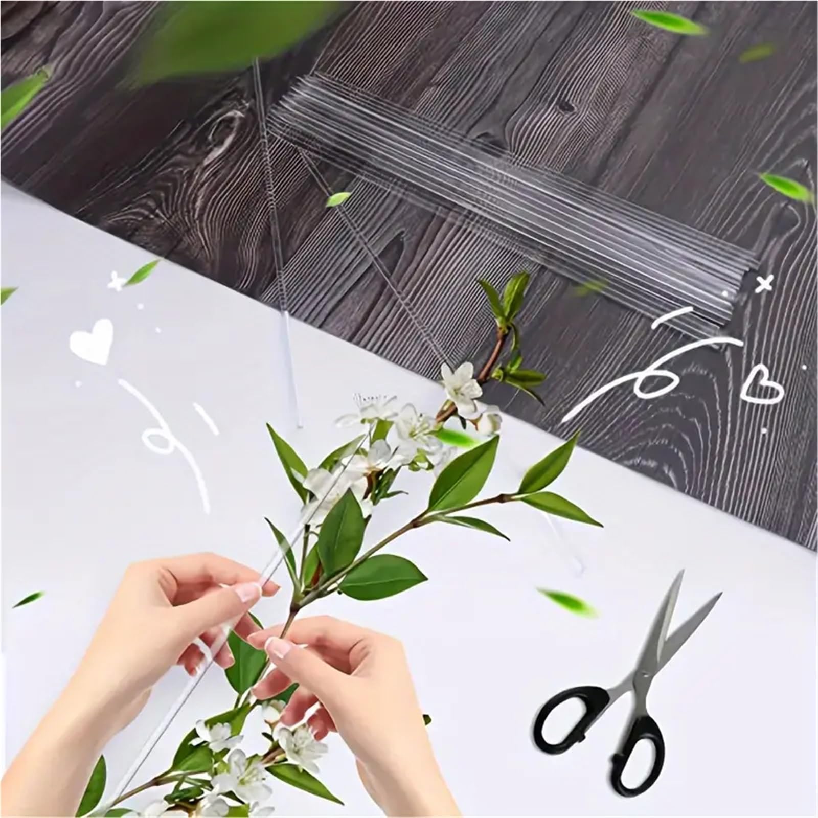 Tuteur Plante 8/15 Tuteurs Transparents de 15,6 Pouces for orchidées Jardin(15pcs)