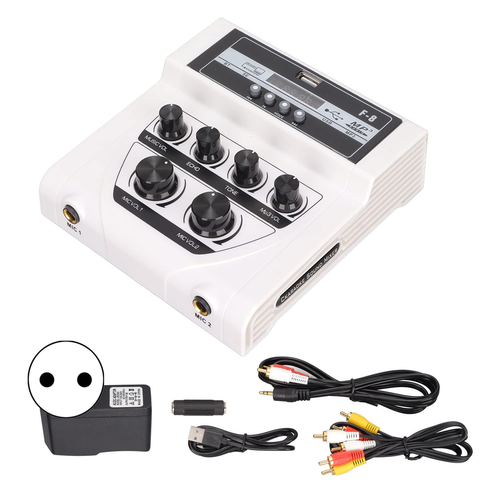 Sound Mixer, BT MP3 Funktion Stereo Mixer Home Karaoke Stereo Mixer für TV PC Smartphone 100-240V(#1)