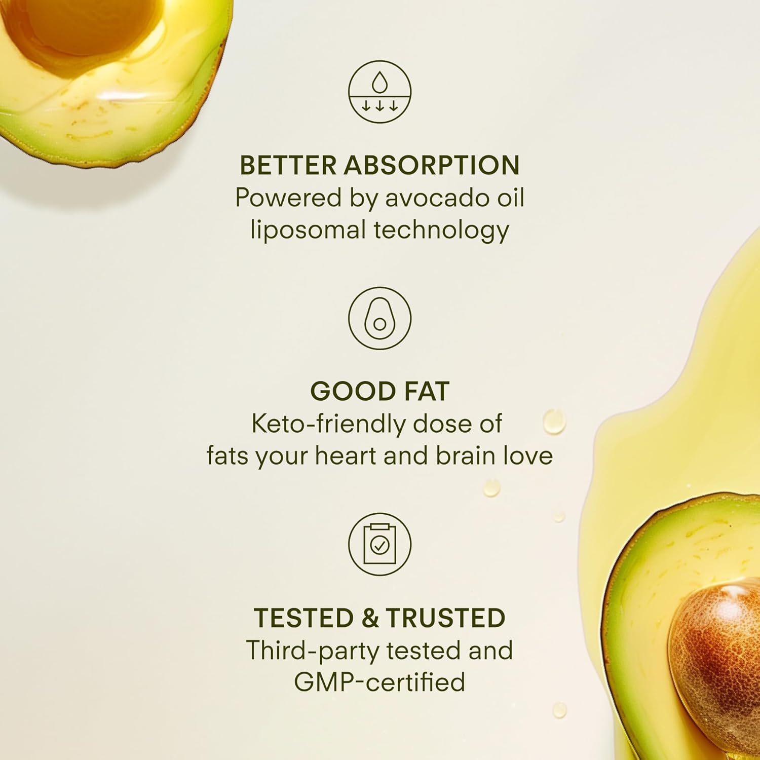 Liposomal Glutathione Supplement NAD+ Longevity Mix w/Liquid NAD+, CoQ10, B12, MCT & Avocado Oil – Cellular Health, Energy, Brain, Gut & Heart Support* – Strawberry Lime – 30 Pouches