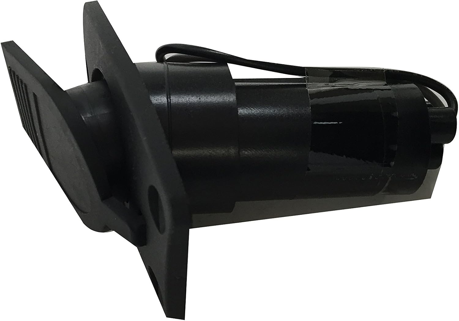 Pactrade Marine 12V Marine Boat Yacht Pontoon Navigation Anchor Light 360 Degrees All Around White Color Splashproof Black Housing (Incandescent Plug-in Base with Nylon Socket (H=24")) : Sports & Outdoors