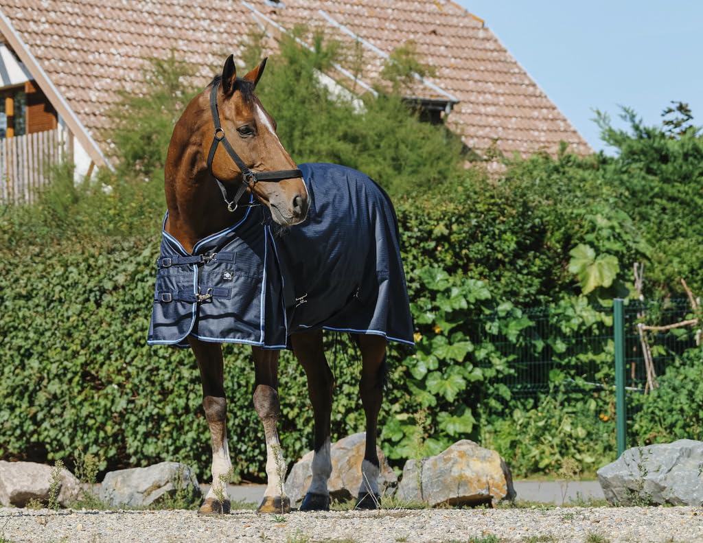 Ekkia Riding World Outdoordecke Weidedecke ECO 600D Marineblau 50g