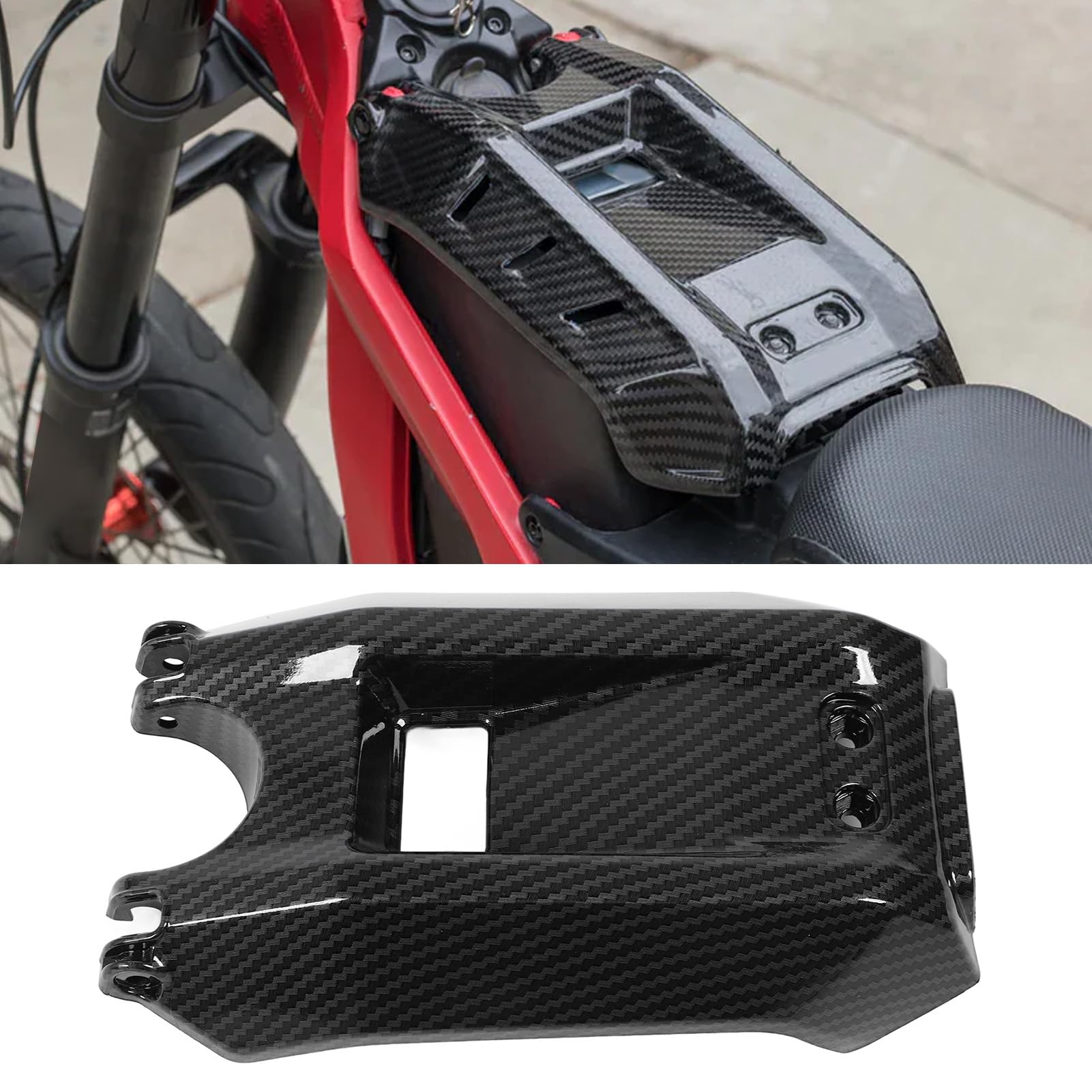 Koolstofvezel Elektrische Crossmotor Batterij Cover Beschermer voor SUR