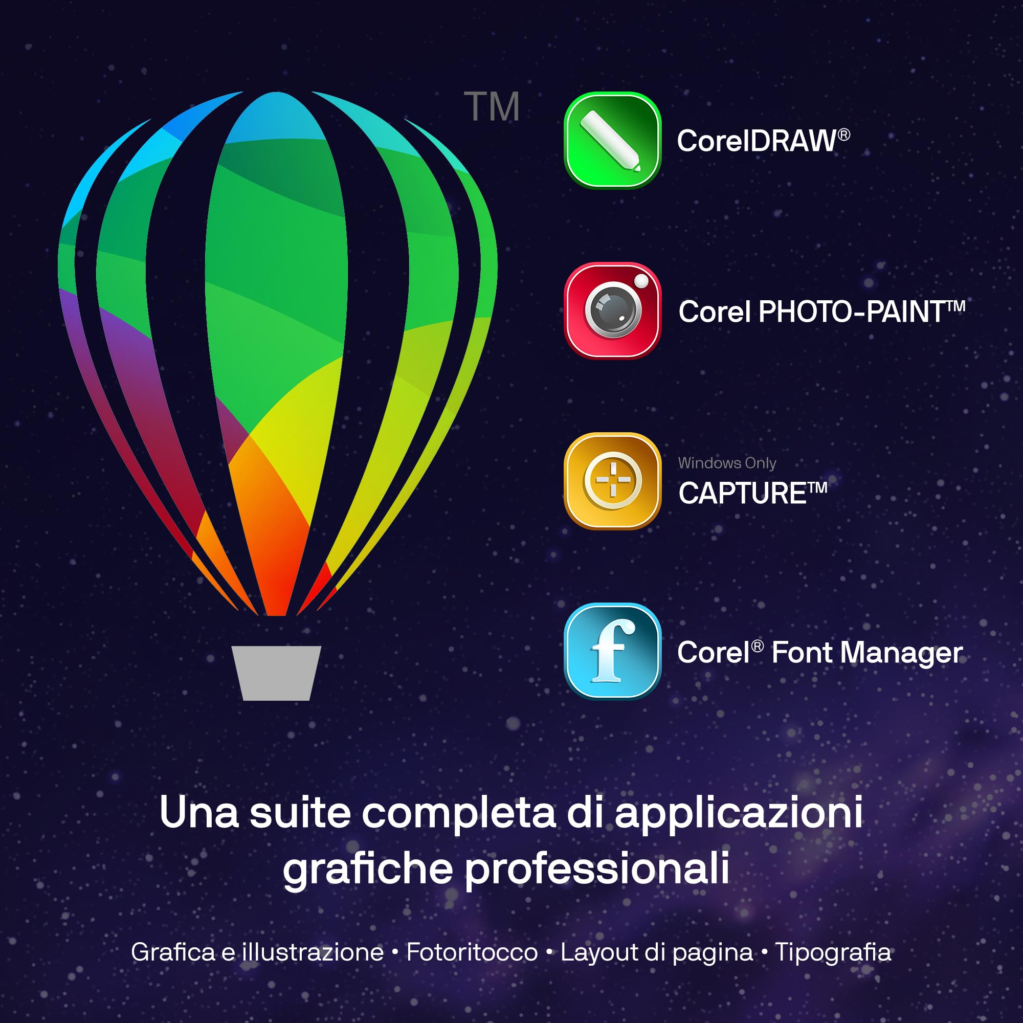 CorelDRAW Graphics Suite 2025 | Perpetual | 1 Dispositivo | 1 Utente | Codice d'attivazione via email
