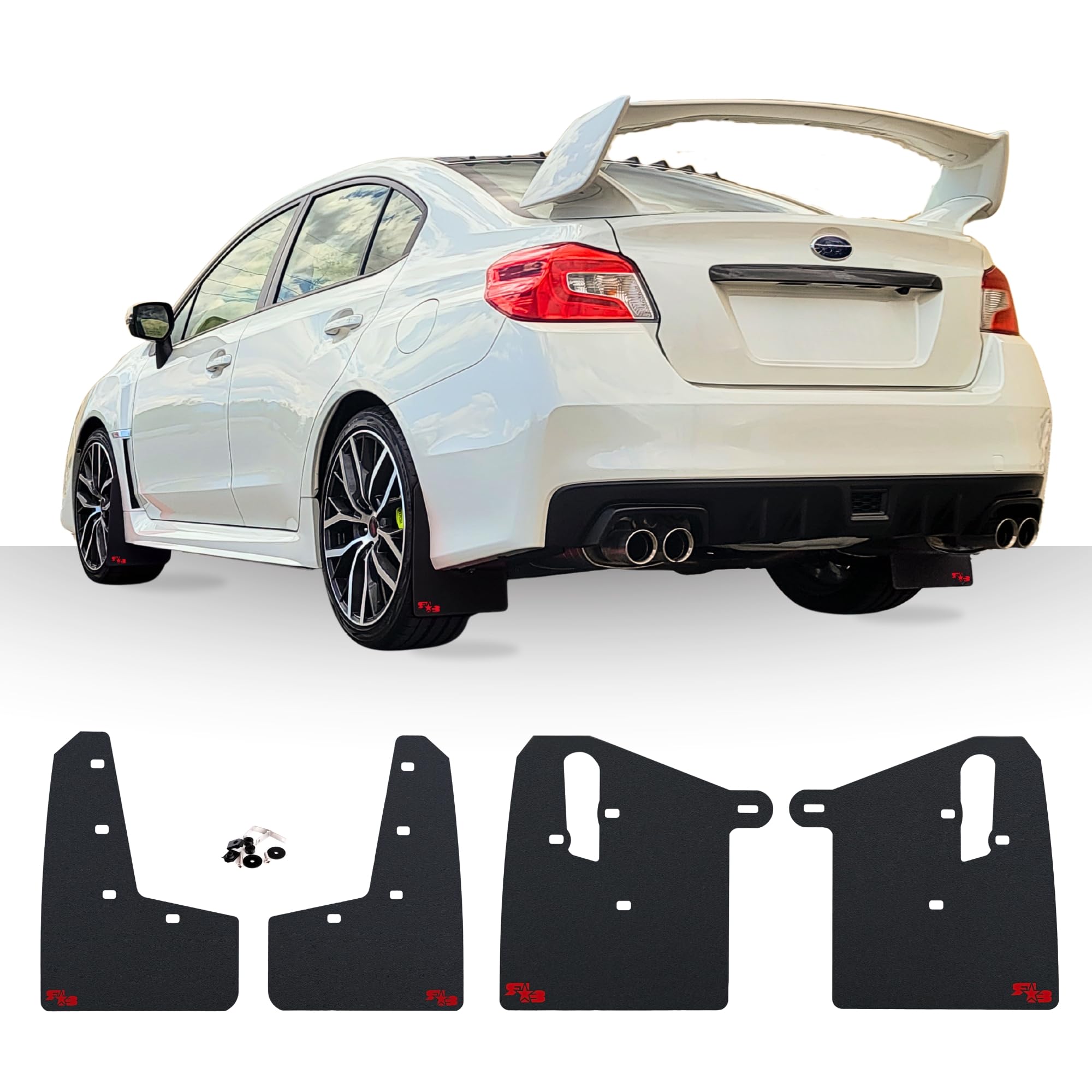 RokBlokz Mud Flaps for 2015-2021 Subaru WRX STI - Multiple Colors