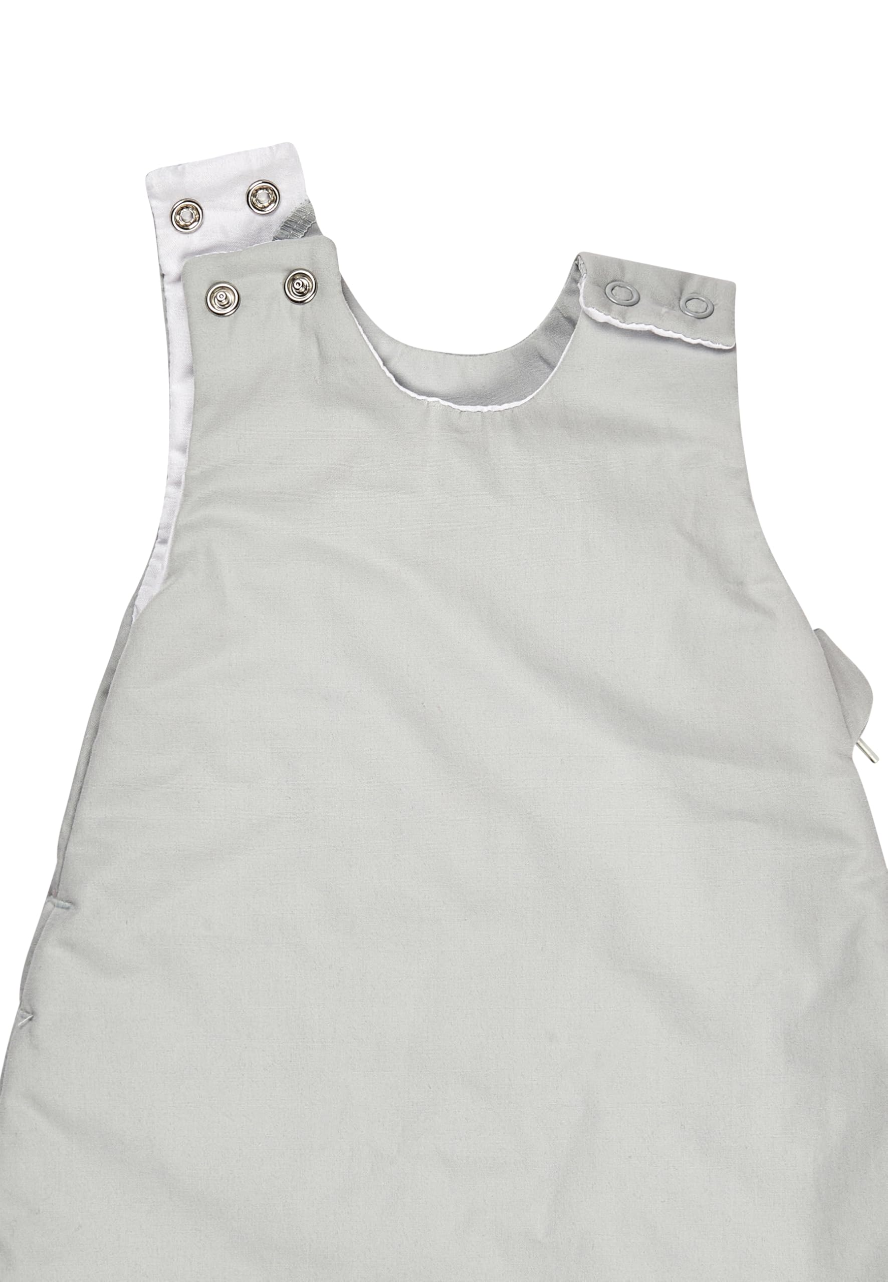 Sterntaler Babyschlafsack 62/68 Dino Rexi - Schlafsack leicht wattiert aus weichem Polycotton - mit 2-Wege Reißverschluss & Druckknöpfen an Schulter, graublau