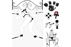 Bed Restraints for Sex: Unleash the Passion with Our 4-Piece BDSM Kit