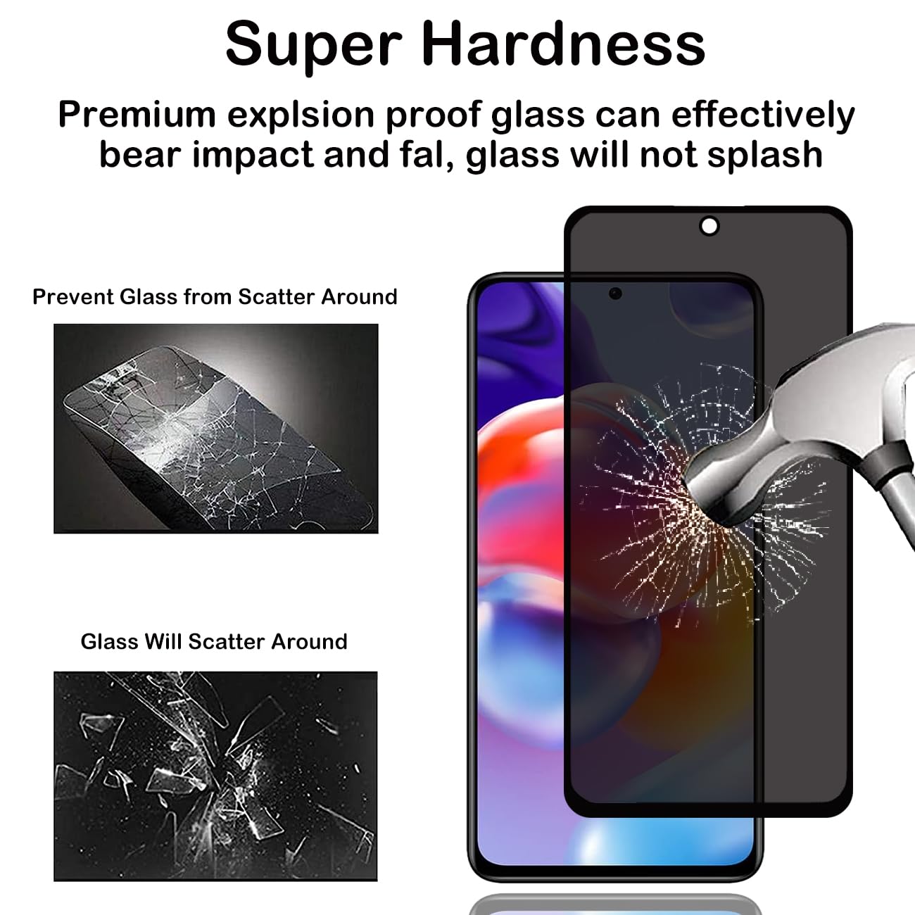 Pellicola Per Xiaomi Redmi Note Vetro Temperato Per Xiaomi Redmi Note 14 13 12 11 10 9 8 Pro E 14C - Protettore Schermo Anti-graffio, Trasparente Vetro Redmi Note 14 Pro 5g - Foto 7