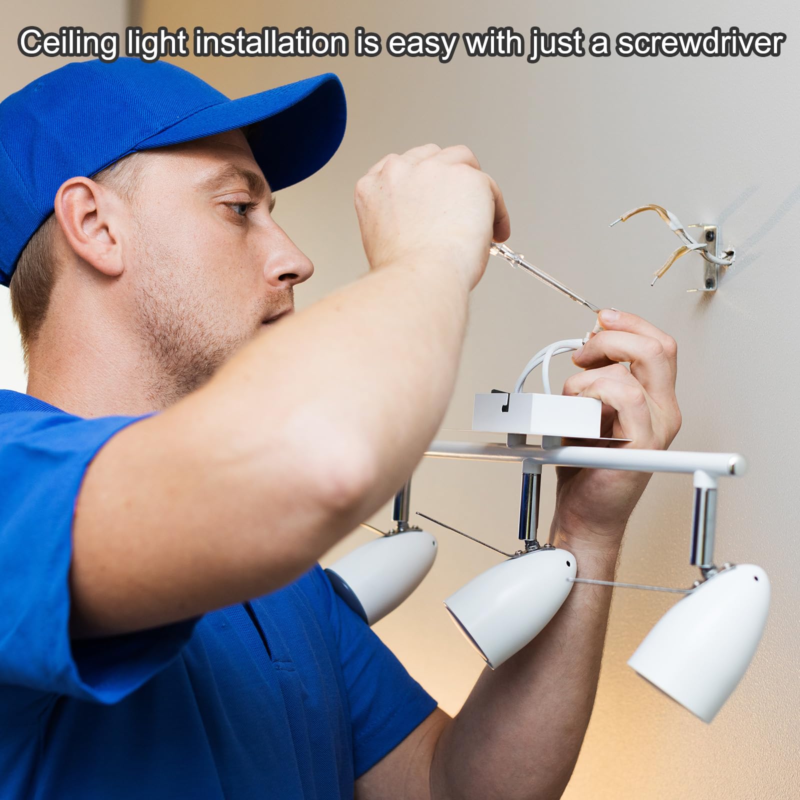 Staffa Di Montaggio Per Lampada Da 60 Mm - Piastra In Acciaio Per Soffitto, Kit Sospensione - Foto 2