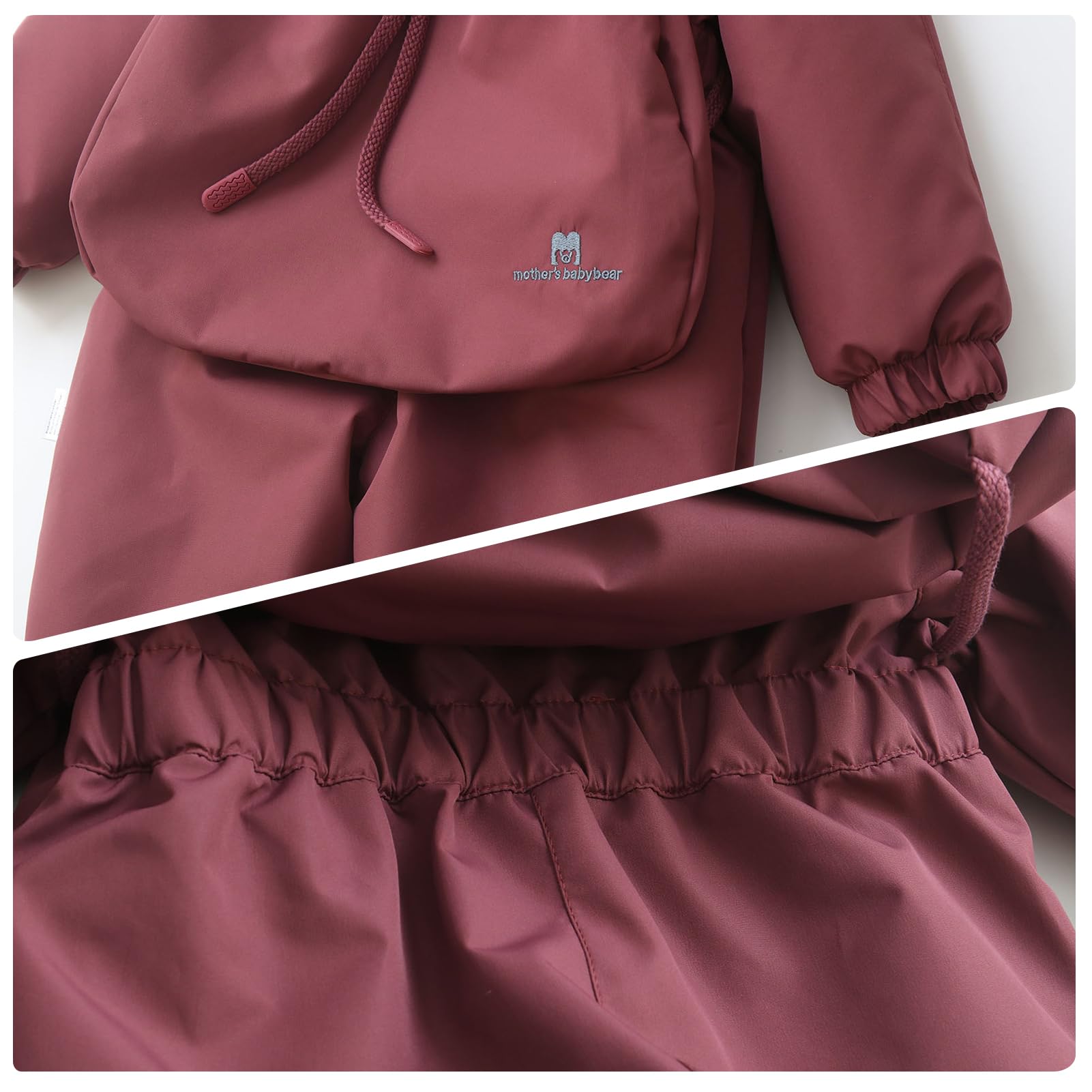 Mono de nieve infantil para niña, traje de esquí para niños, traje de nieve con capucha