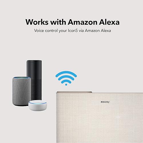 Miniatura 8 de Coway Airmega IconS App, compatible con Tienda Alexa True HEPA purificador de aire con monitoreo de calidad del aire, automático, indicador de