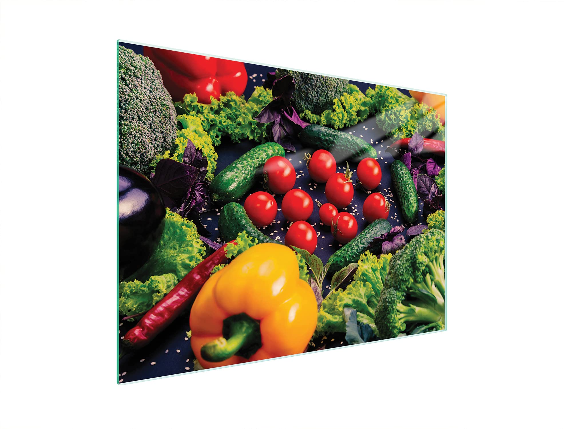 DarHaus Couvercle Pour Plaque De Cuisson Universelle En Céramique, à Induction, Planche à Découper En Verre 40 X 30 Cm, Protection Anti- éclaboussures, Plaque En Verre, Cuisine, Boire Fruit