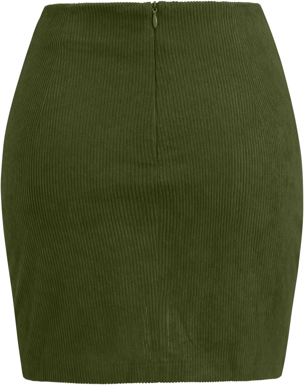 Mini Skirt for Women Bodycon Ruched Tulip Elastic High Waist Skirt Corduroy Wrap Asymmetrical Sexy Short Skirts - Image 6