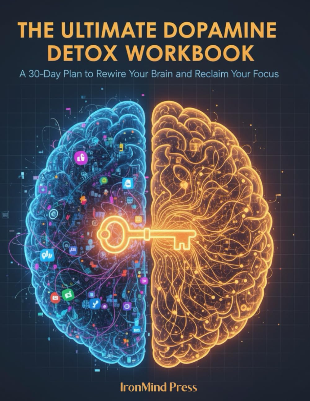 The Ultimate Dopamine Detox Workbook: A 30-Day Plan to Rewire Your Brain, Beat Digital Addiction, and Reclaim Your Focus in a Distracted World (The Ultimate Self-Mastery Series)