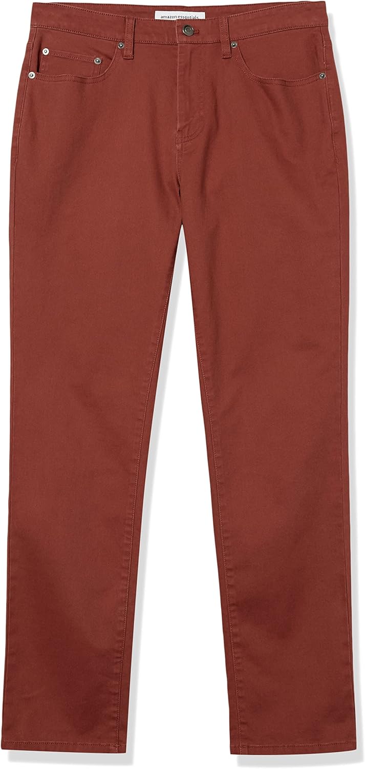 Amazon Essentials Men's Athletic-Fit Pants, 5-Pocket Stretch Twill Work, Big & Tall - Image 9