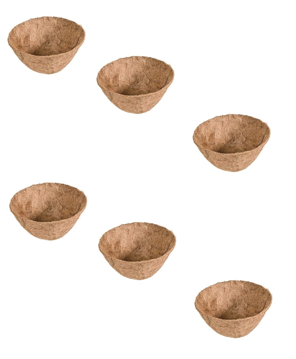 Panacea Products 88592 14-Inch Round Coco Fiber Liner, Brown, Sold as 6 Pack